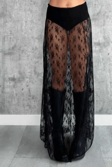 Gonna in pizzo con coulotte - Lunae Boutique