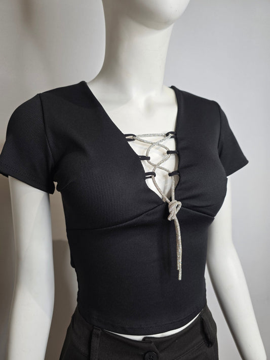 Top con scollatura gioiello - Lunae Boutique